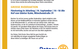 Plakat Ruderaktion
